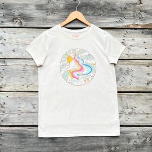 Cat & Jack Princess Celestia Cotton Blend Cream Graphic Tee Girls’ XL (14/16)